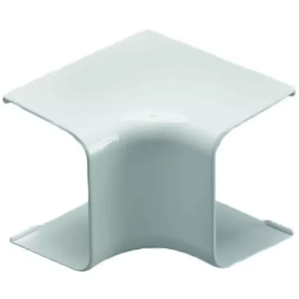 Climaplus airco leidinggoot Haakse binnenbocht 125 x 75mm RAL 9010 WIT