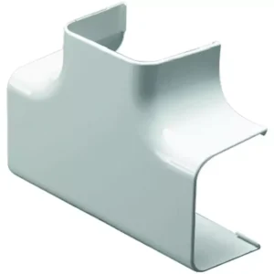 Climaplus airco leidinggoot T-stuk voor montagekanaal 125 x 75 mm RAL 9010 WIT