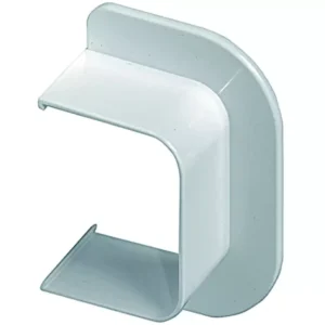 Climaplus airco leidinggoot Muurrosette vlak 125 x 75mm RAL 9010 WIT