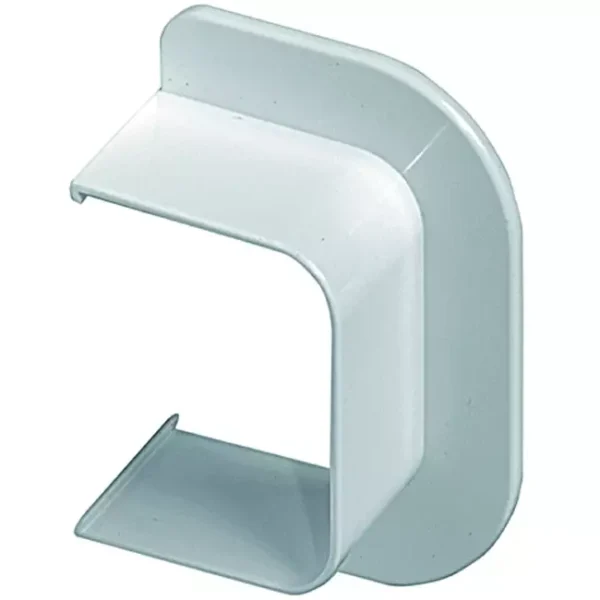 Climaplus airco leidinggoot Muurrosette vlak 125 x 75mm RAL 9010 WIT