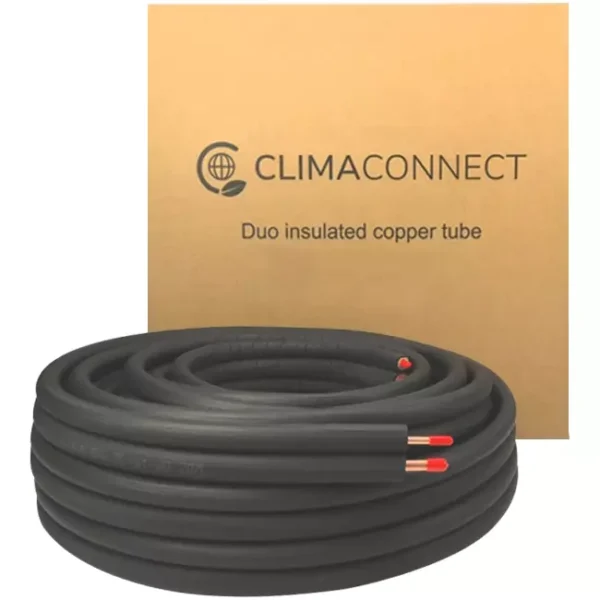 Climaconnect Duo geisoleerde koelleiding 1/4-3/8 rol 20 meter