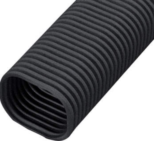 SF-77-2000-K Inaba Denko flexibele goot 2000mm Zwart