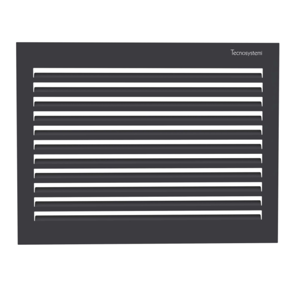 Tecnosystemi achterplaat Medium gitzwart (RAL 9005)