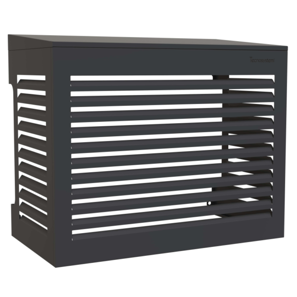 Tecnosystemi omkasting met hellend dak Medium gitzwart (RAL 9005)
