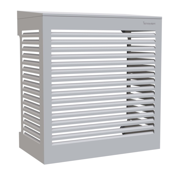 Tecnosystemi omkasting met hellend dak Large stofgrijs (RAL 7037)