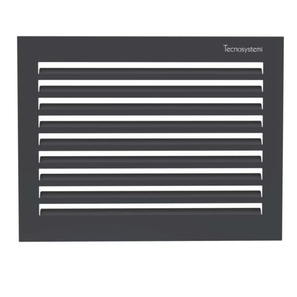 Tecnosystemi achterplaat Small gitzwart (RAL 9005)