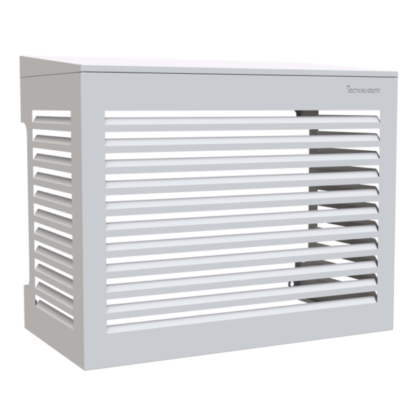 Tecnosystemi omkasting met hellend dak Medium signaalwit (RAL 9003)