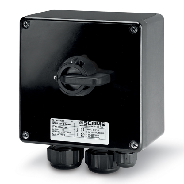 ESATEX-425B Norwesco Atex werkschakelaar 25A 3P/4-polig IP66