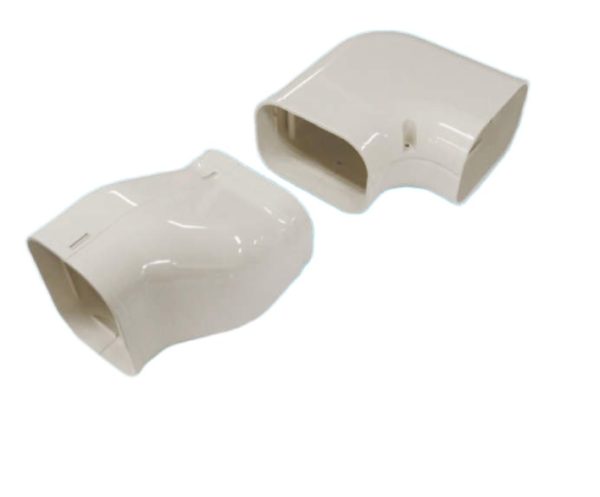 SNB-100-W Inaba Denko gedraaide bocht 90° links Wit