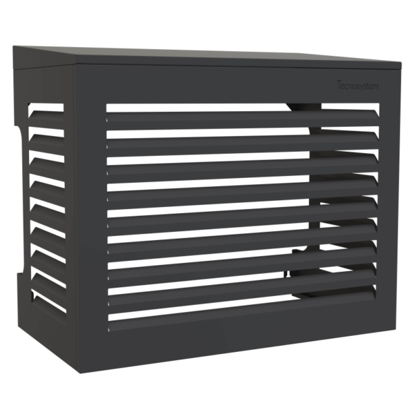 Tecnosystemi omkasting met hellend dak Small gitzwart (RAL 9005)