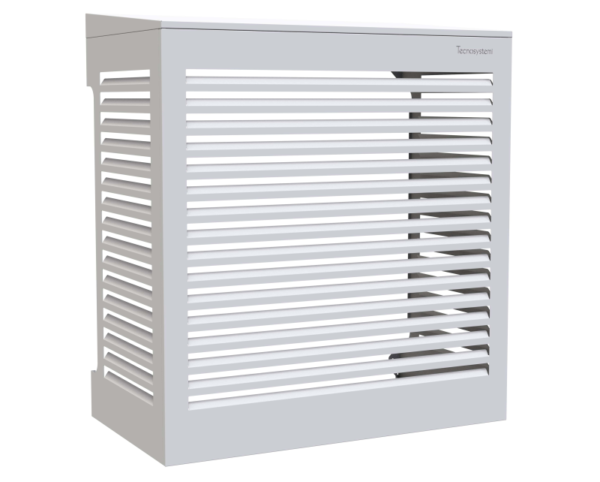 Tecnosystemi omkasting met hellend dak Large signaalwit (RAL 9003)