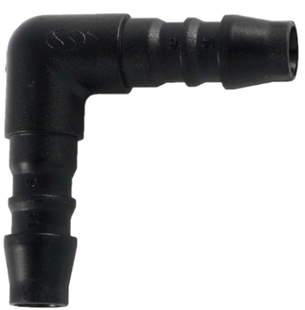 ACC00904 Sauermann aansluitnippel 6 mm haaks (set a 5 stuks)