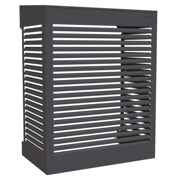 Tecnosystemi omkasting met hellend dak XL gitzwart (RAL 9005)
