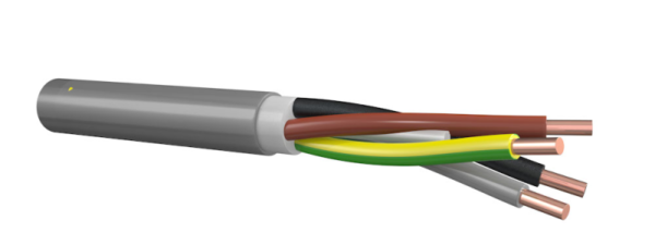 YMvK 4x1,5mm² voedingskabel - rol a 50m