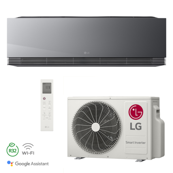 AA12SP LG ARTCOOL AI AIR Mirror SET Zwart 3,5kW