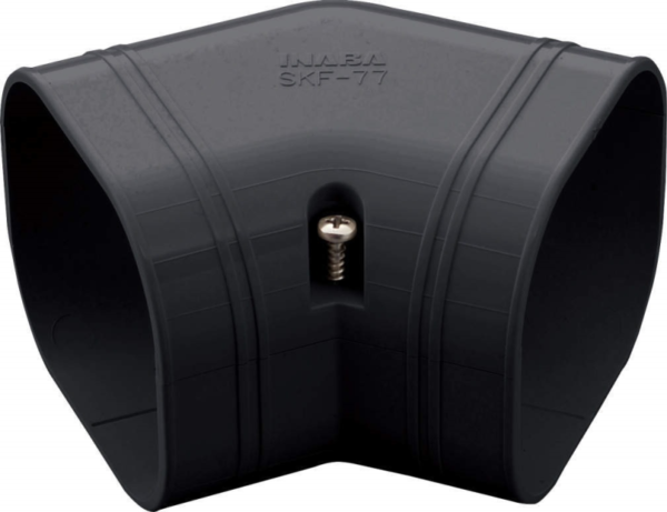 SKF-77-K Inaba Denko vlakke bocht 45° Zwart