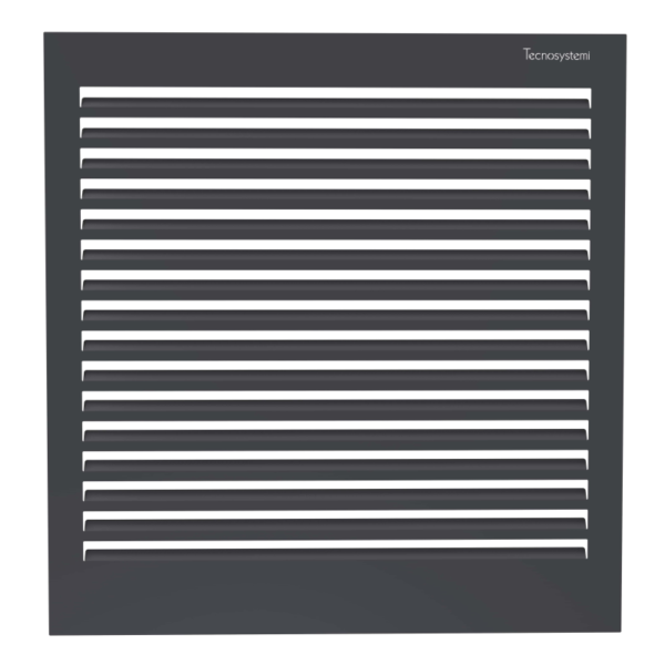 Tecnosystemi achterplaat Large gitzwart (RAL 9005)