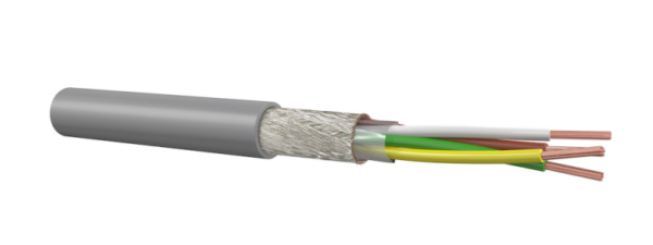 LiY-CY-TP 2x2x0,5mm² stuurstroomkabel afgeschermd - rol a 100m