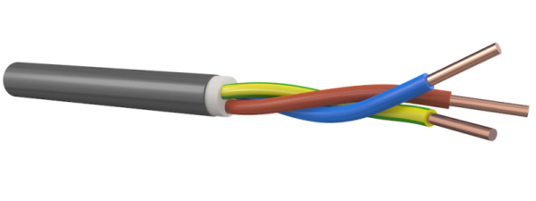 YMz1k 3x1,5mm² voedingskabel halogeenvrij - rol a 50m