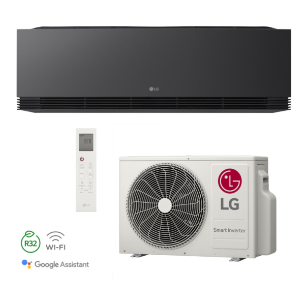 AA18SB LG ARTCOOL AI AIR Matt SET Zwart 5,0kW