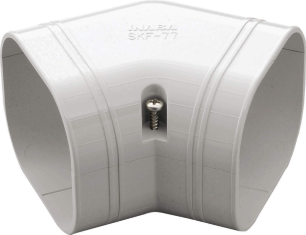 SKF-77-W Inaba Denko vlakke bocht 45° Wit