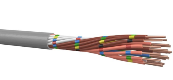 HH 2x0,8mm signaalkabel halogeenvrij - rol a 100m
