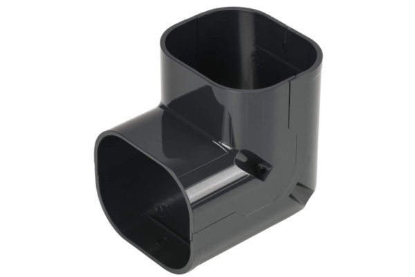 SC-100-A Inaba Denko lange bocht 90° Antraciet