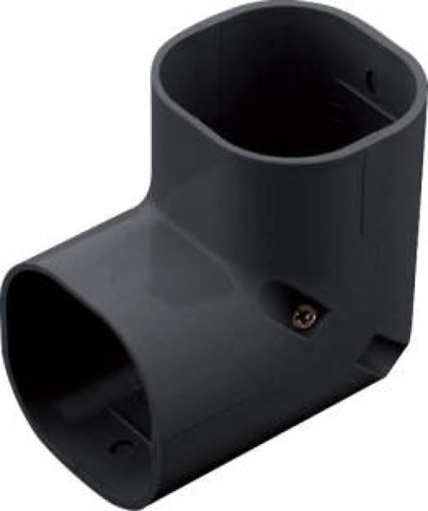 SC-100-K Inaba Denko lange bocht 90° Zwart